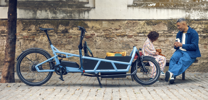 The Riese & Müller Load5 75 — full suspension comfort for kids, cargo and everyday adventures.