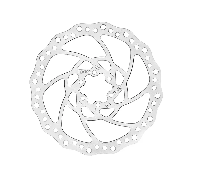 Tektro TR71 2.3/180mm Disc Brake Rotor in Silver