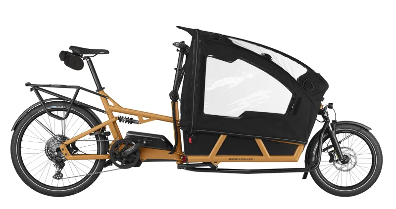 2025 Riese and Müller Load4 75 Vario Orange Bikes