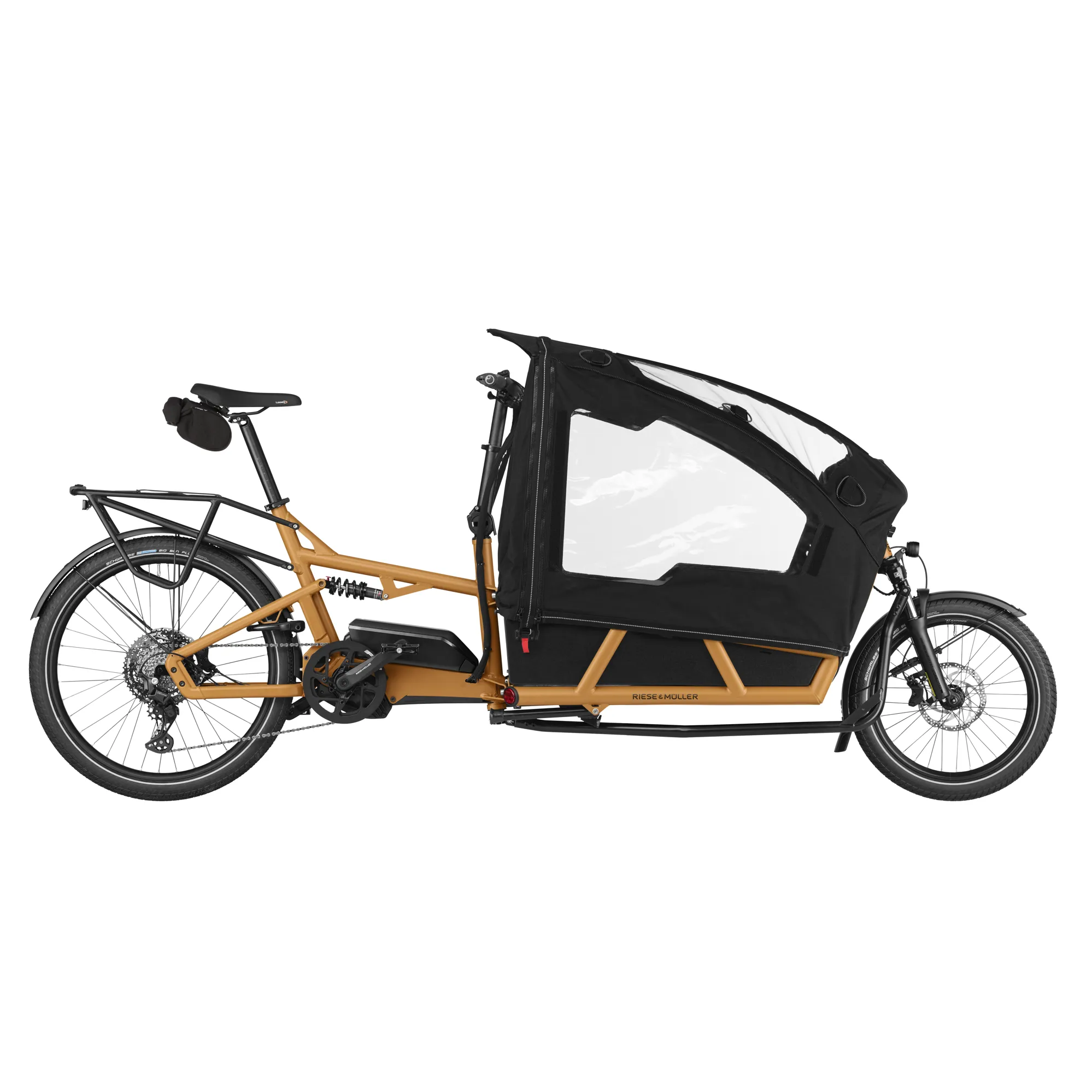 2025 Riese and Müller Load4 75 Vario Orange Bikes - Main Image